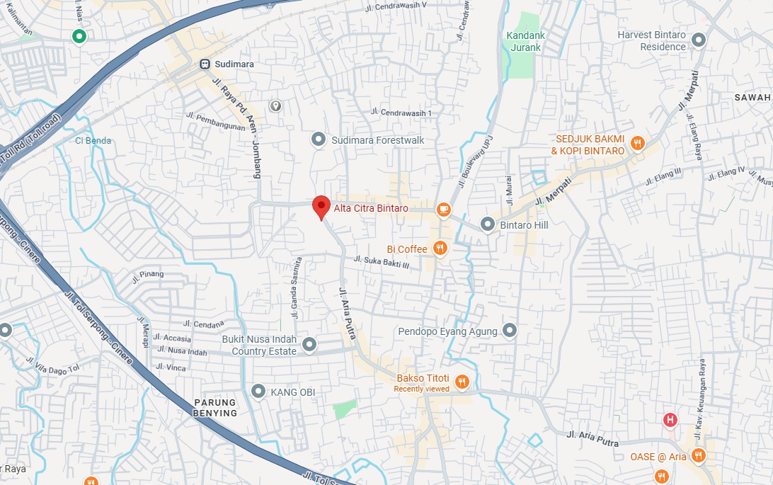 alta citra bintaro lokasi